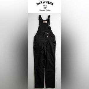 Iron & Resin - MENS Black Tatham Overalls. Size 34
